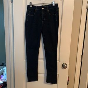 American Eagle Dark Wash Hi-Rise Skinny Jeans Sz 8